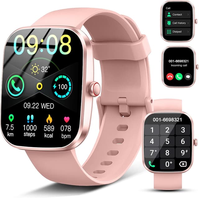 Detalle de Smart Watch 2026 1.91” HD Bluetooth 5.4 Calling with SPO2, Heart Rate & Sleep Monitoring