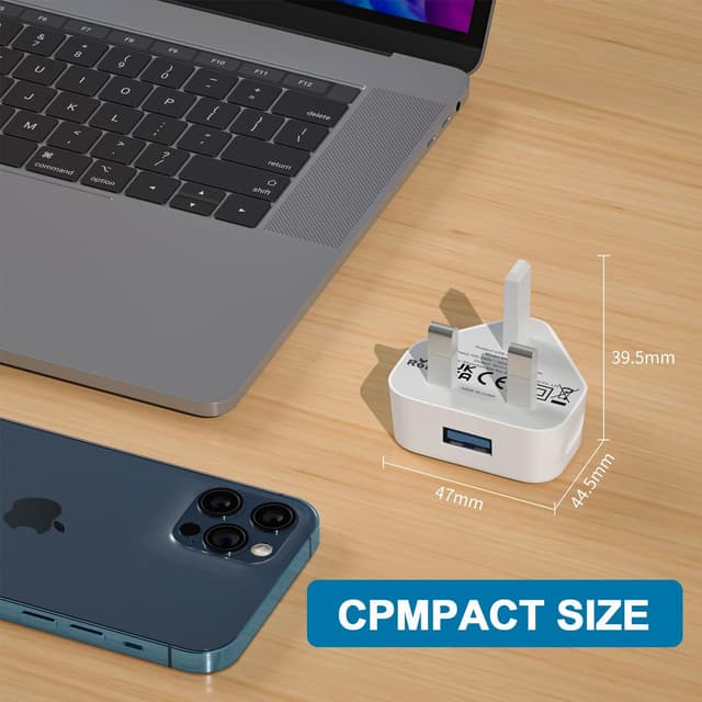 Detalle de USB Plug 4 Pack UK Adaptor 5V 1A