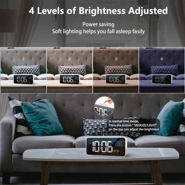 Detalle 2 de LATEC Digitaler Wecker mit 5,6 Zoll LED