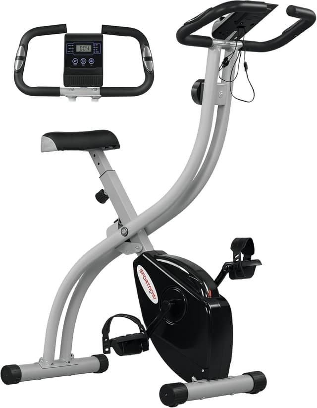 Detalle de SPORTNOW Vélo d'appartement pliant 8 niveaux résistance