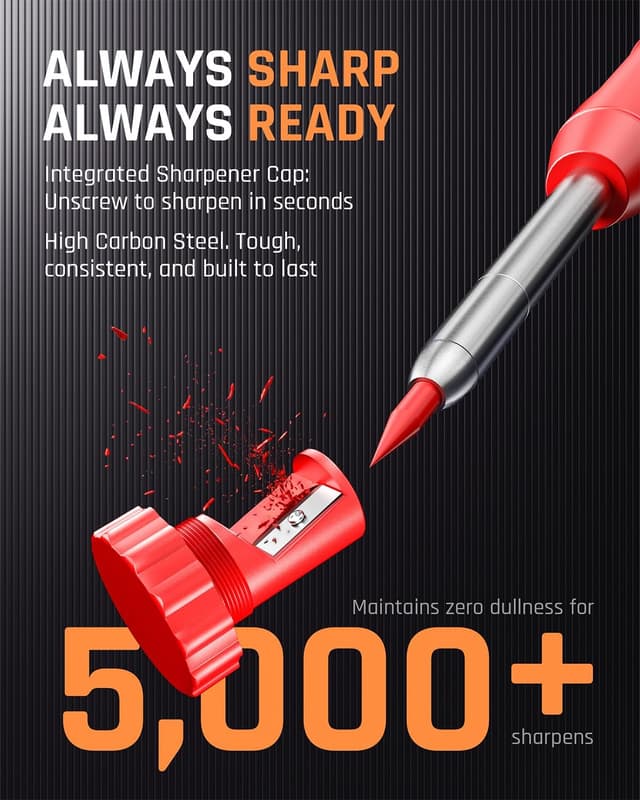 Thumbnail 2 de Nicpro CP1000 matita carpentiere 26 ricariche ✏