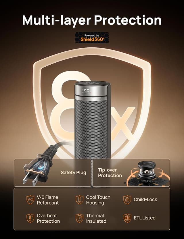 Thumbnail 3 de DREO Space Heater 23-inch Tower Heater 🌡