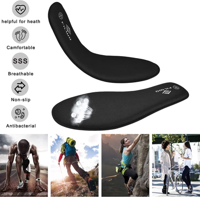 Detalle 2 de FILWO memory foam insoles for men and women – cushioned comfort for trainers, boots and work shoes