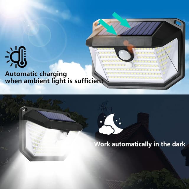 Thumbnail 1 de Eageen Lampe solaire 178 LED 270°