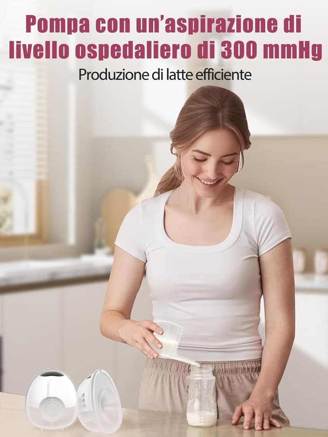 Thumbnail 6 de Lulia elektrische Milchpumpe LU05 mit 4 Modi, 9 Stufen und 17/19/21/24 mm Flansch (BPA-frei, weiß)