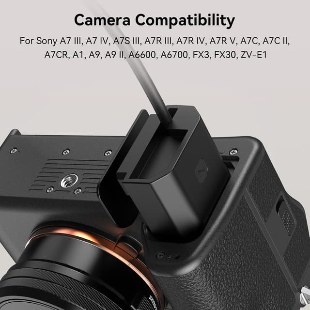 Detalle 2 de SMALLRIG D-Tap auf Dummy-Akku für Sony NP-FZ100 (Spiral-Stromkabel) – für viele α-Kameras