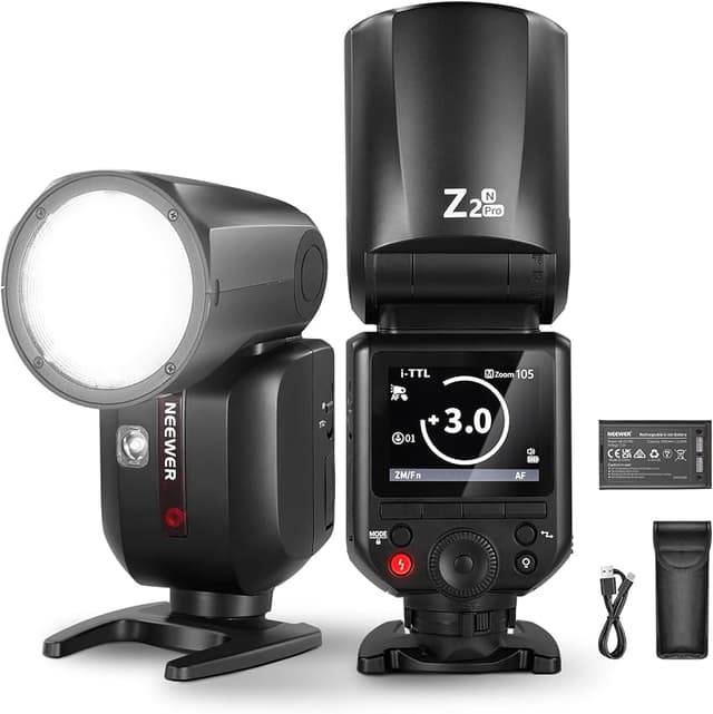 Detalle de NEEWER Z2PRO-N 76Ws Speedlite TTL para Nikon