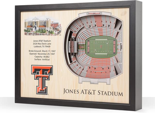 Detalle 2 de YouTheFan NCAA 25-Layer StadiumView Wall Art (25.5 x 19.5 in)