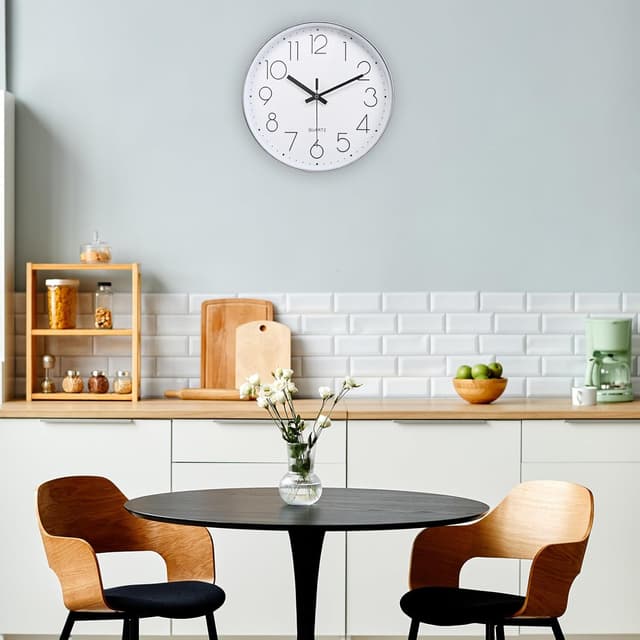 Detalle de Jomparis 30 cm Modern Quartz Wanduhr