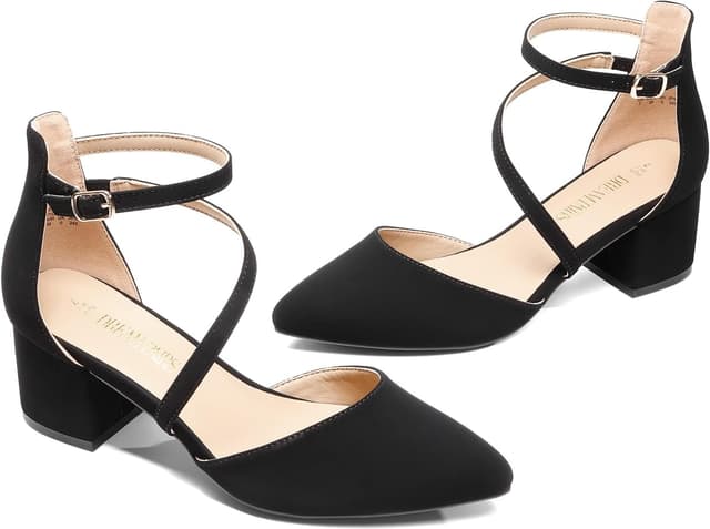 Thumbnail 5 de DREAM PAIRS Low Chunky Heels 2 in 👠