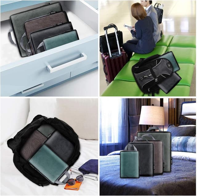 Thumbnail 6 de Eono Compression Packing Cube set da viaggio a compressione (cubi organizer valigia)