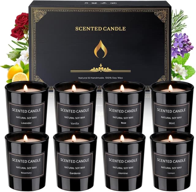 Detalle 2 de Dsclavacy Scented Candles 12 pack, 2.5 oz 🕯