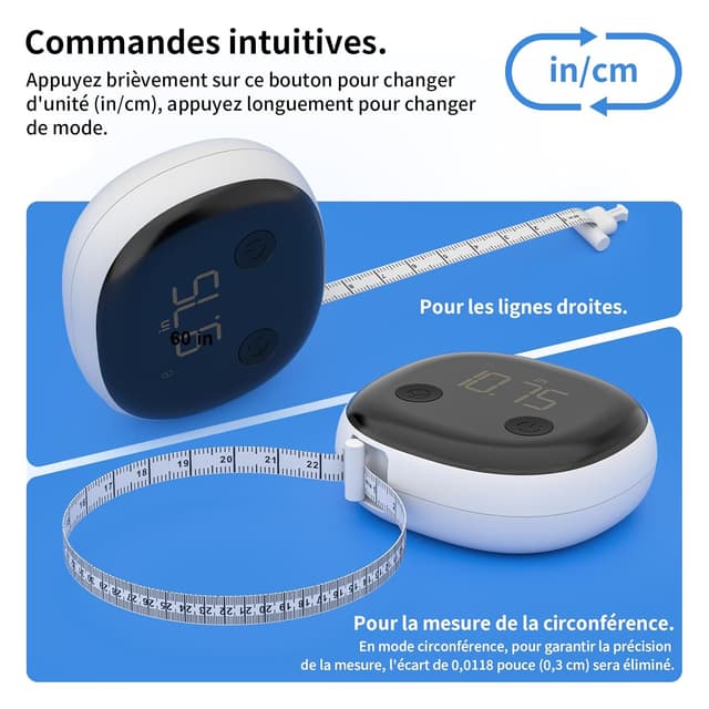 Thumbnail 5 de Healthkeep mètre ruban connecté 150 cm 📏