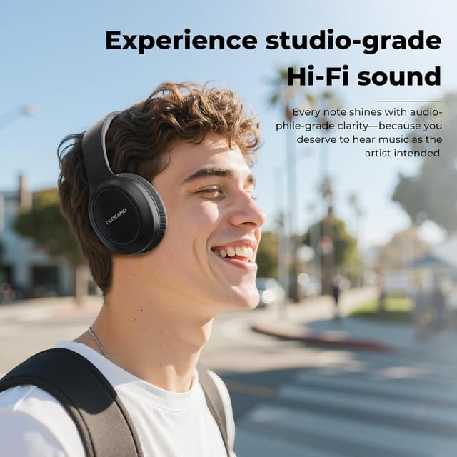 Detalle 2 de Wireless Over Ear Headphones 70h playtime