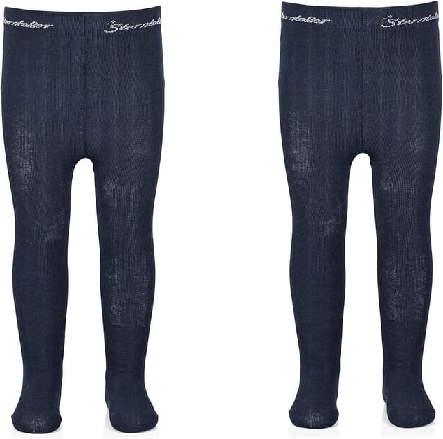Detalle 2 de Sterntaler Baby Jungen Strumpfhose aus Baumwolle (2er-Pack), marine, Größe 56