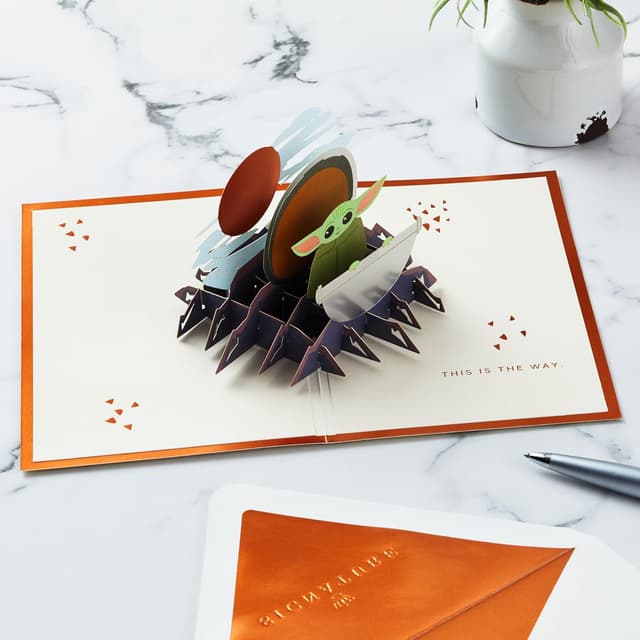 Thumbnail 5 de Hallmark Star Wars The Mandalorian Carte 3D pop-up