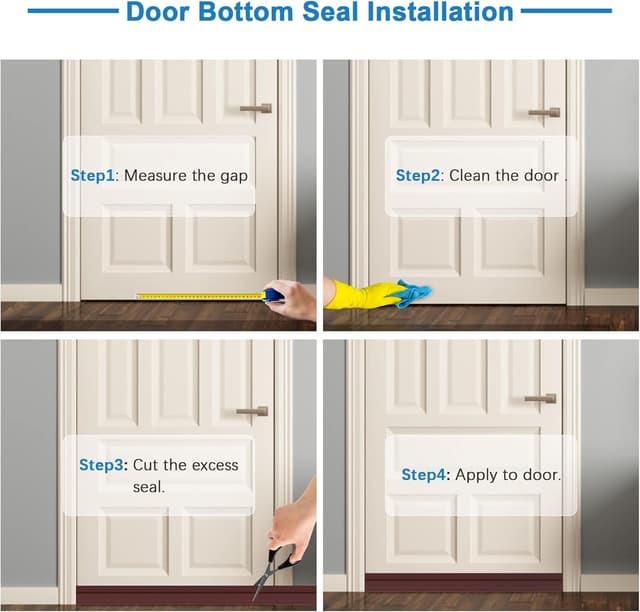 Thumbnail 6 de Vinabo Guarnizione Sottoporta Gomma 100cm Marrone