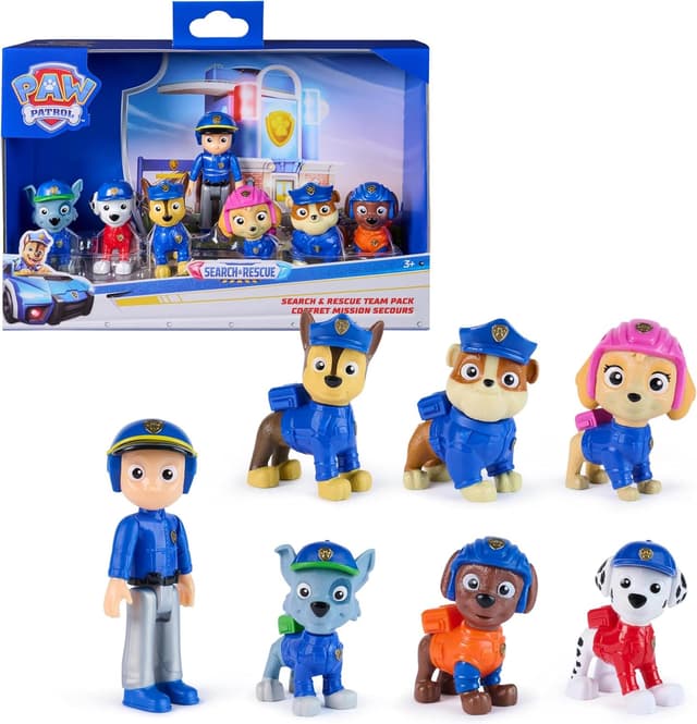 Detalle de Coffret cadeau Paw Patrol Pat Patrouille Search & Rescue – 7 figurines à collectionner