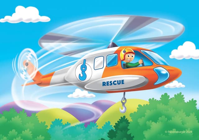 Detalle de Ravensburger Rescue Vehicles My First Jigsaw Puzzles (18 months) – 2, 3, 4 & 5 pieces