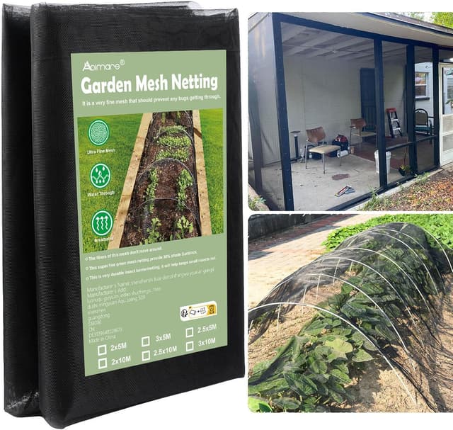 Detalle de Abimars Thicker Garden Insect Mesh Netting (3 x 10m) – Ultra-fine plant cover for insect & bird protection