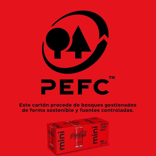 Thumbnail 4 de Coca-Cola Zero Azúcar 🍶 Pack 10 mini latas 200 ml