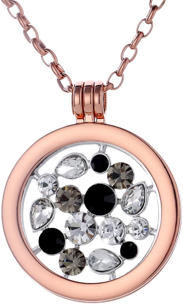 Thumbnail 6 de Morella Collar oro rosa 70 cm con colgante Coin 33 mm