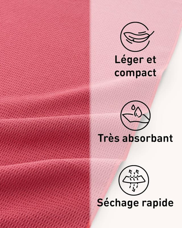 Detalle 2 de Fit-Flip serviette de yoga antidérapante 185 x 63