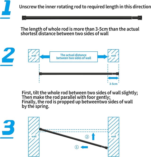 Thumbnail 1 de Vorhangstange Teleskop 83-160 cm Weiß 25 mm