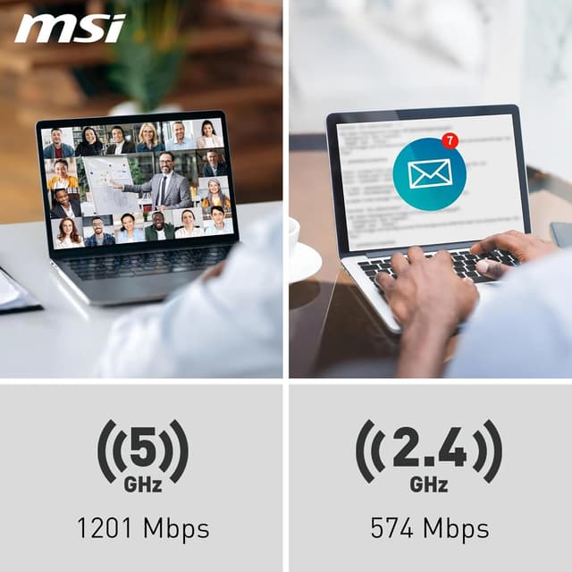 Thumbnail 3 de MSI AX1800 Nano Adaptador WiFi USB - Conexión Rápida 🚀