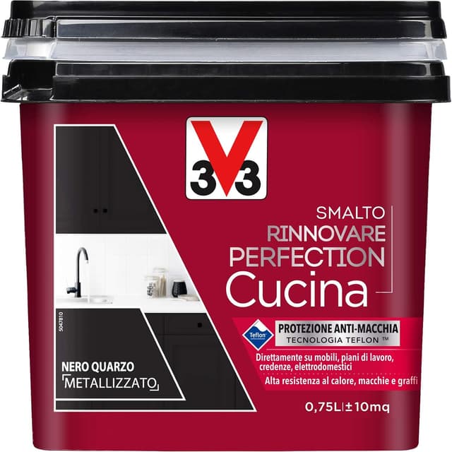 Detalle de V33 Smalto Rinnovare Cucina Nero Quarzo