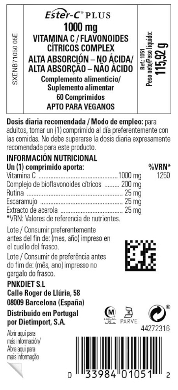 Thumbnail 1 de Solgar Ester C Plus 1000 mg — 60 comprimidos 💊