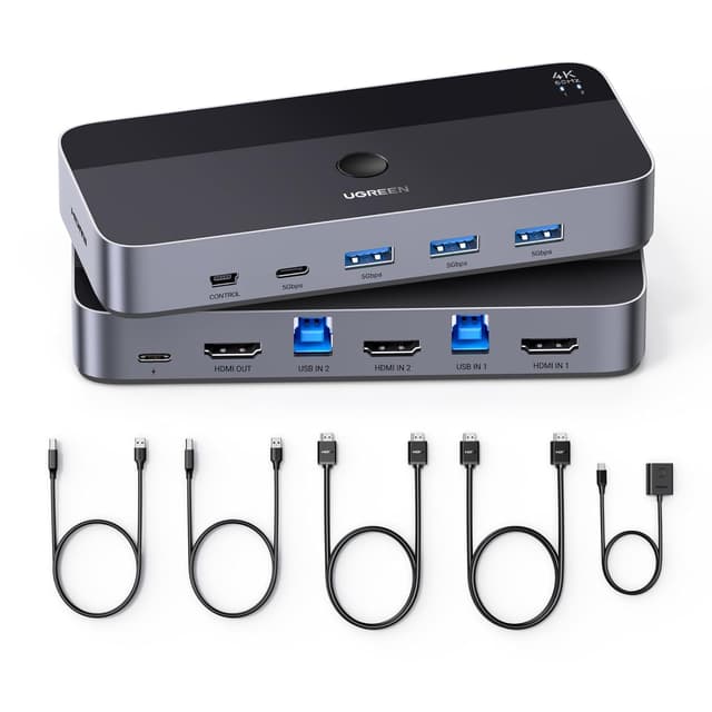 Imagen de UGREEN Switch HDMI KVM 4K 60Hz 2 Entrées en OfertitasTOP