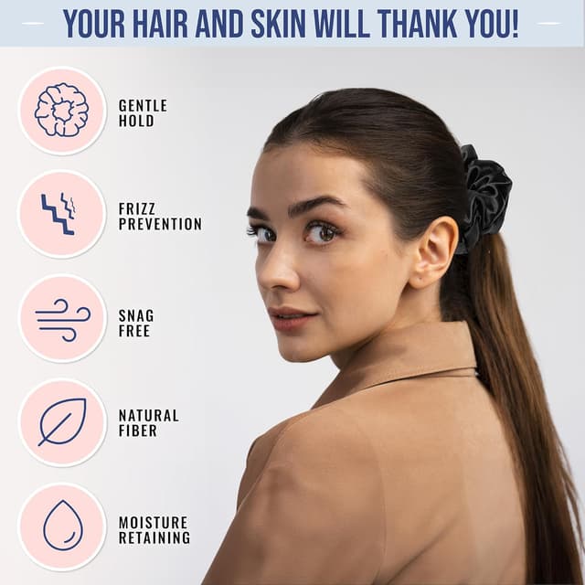 Thumbnail 5 de Blissy Silk Scrunchies 22 Momme (3 Pack)