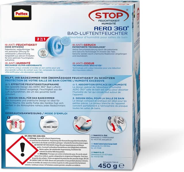 Detalle 2 de Pattex AERO 360° Luftentfeuchter 1 Gerät