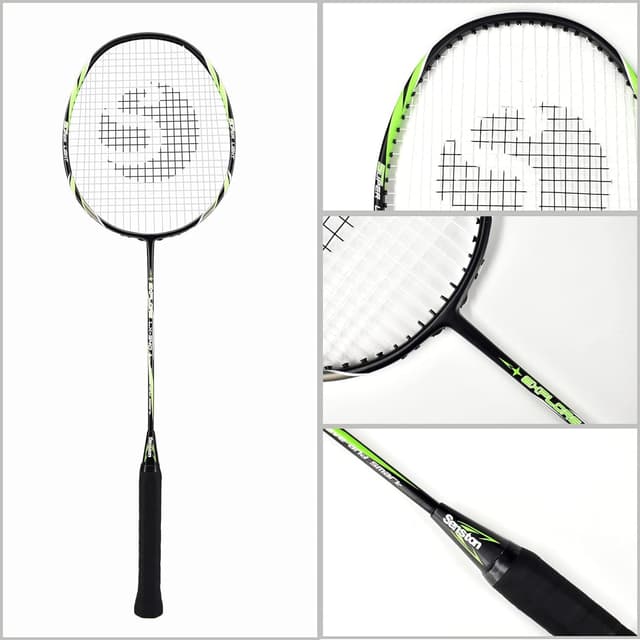 Detalle de Senston 2 Pieces Badminton Set with 100% Graphite Shaft Rackets and Premium Bag
