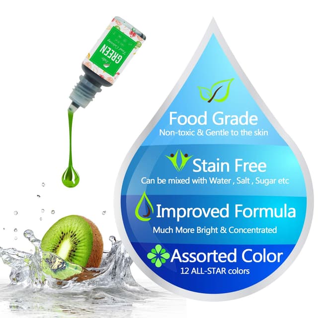Thumbnail 5 de Lebensmittelfarbe 12×10 ml Flüssigfarben für Backen 🎨