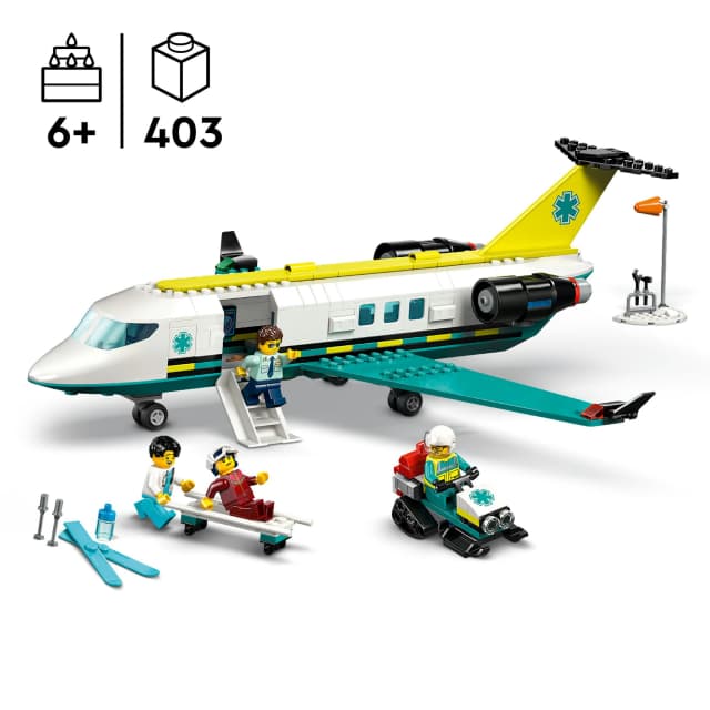 Detalle de LEGO City 60465 Ambulancia aérea 403 piezas
