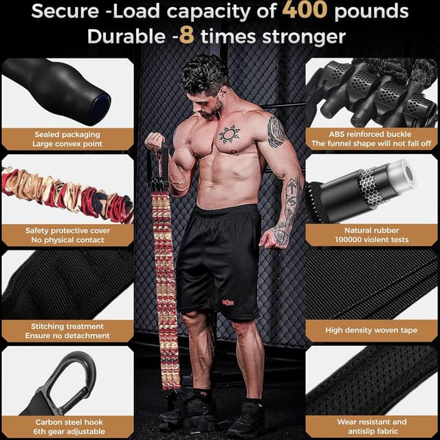 Detalle de INNSTAR Klimmzugband & Klimmzughilfe-Bänder Set (verstellbar, für Pull-ups im Home Gym)