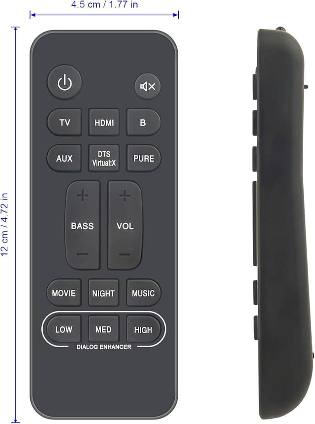 Detalle 2 de AULCMEET RC-1251 Remote for Denon DHT-S217/218
