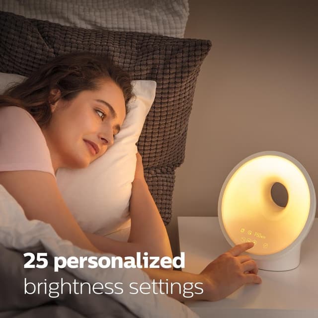 Detalle de Philips SmartSleep HF3651/01 Sleep and Wake-Up Light with Simulated Sunrise & Sunset