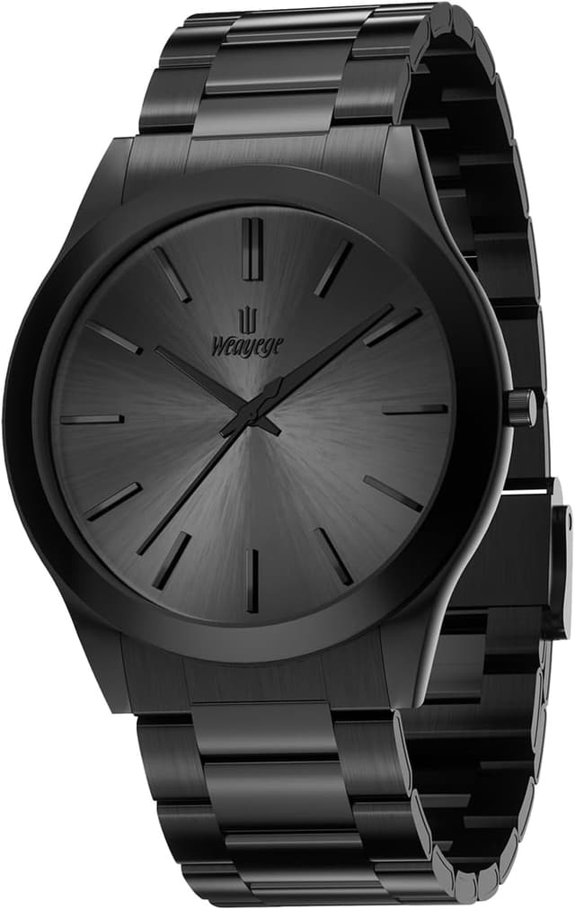 Thumbnail 6 de Weayege Herren Analog-Uhr mit Quarzwerk und Edelstahl-Meshband (44 mm)