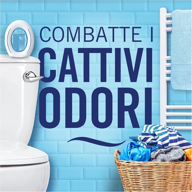 Detalle de Ambi Pur Bagno Profumatore per ambienti con tecnologia elimina odori, fragranza Limone (8 profumatori)