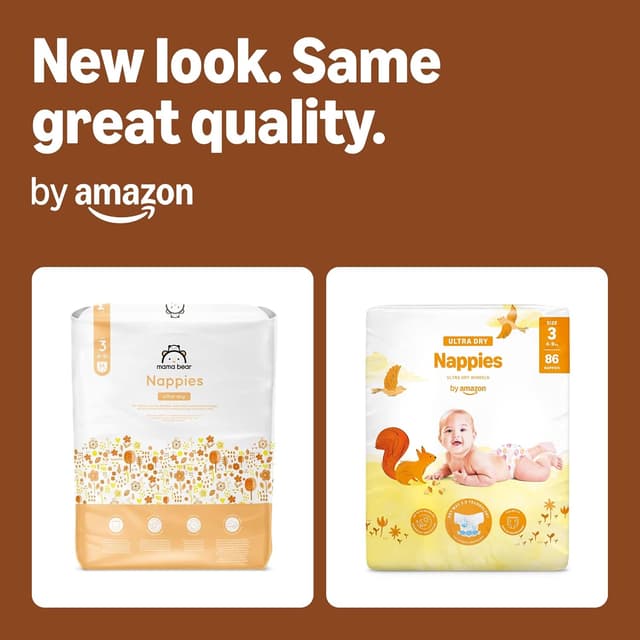 Thumbnail 1 de By Amazon 86 Ultra Dry Nappies Size 3