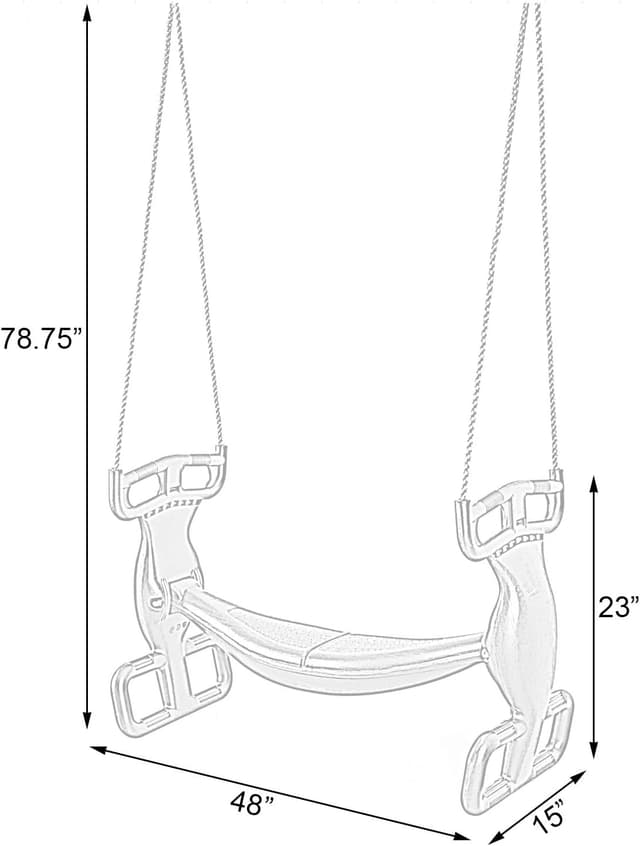 Detalle de Outdoor Swingset Plastic Double Glider Playground Patio Swing for 2 Kids, Green