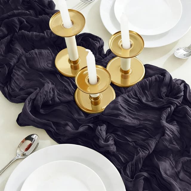 Detalle de Foatcox Chemin de Table Aubergine 300 x 90 cm