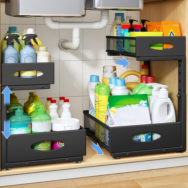 Detalle de Under Sink Organizer 2 Pack 2 Tier