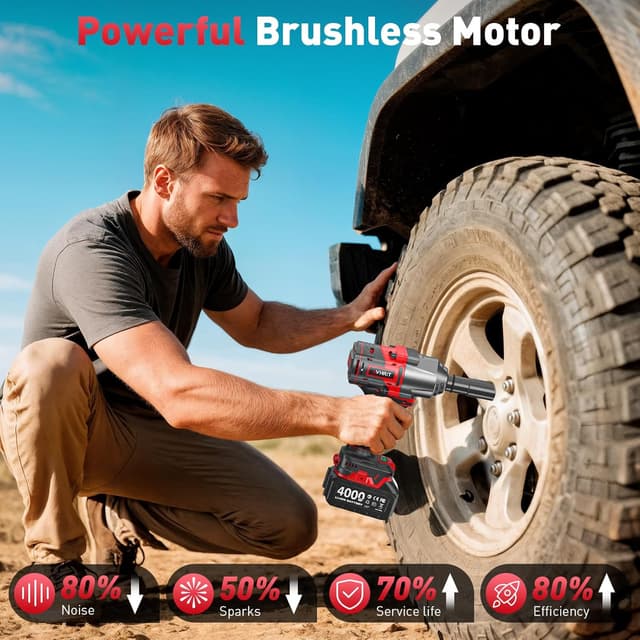 Thumbnail 1 de Avhrit Cordless Impact Wrench 1600 N.m