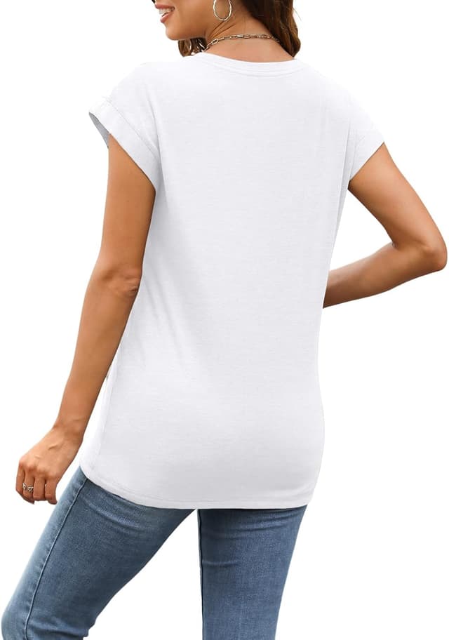 Detalle de SUNBS 3-Pack Women’s Cap Sleeve Summer Tops (Polyester/ Rayon/ Spandex)