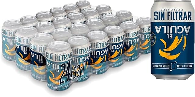 Imagen de El Aguila Sin Filtrar - Pack 24 Latas 🍺 en OfertitasTOP