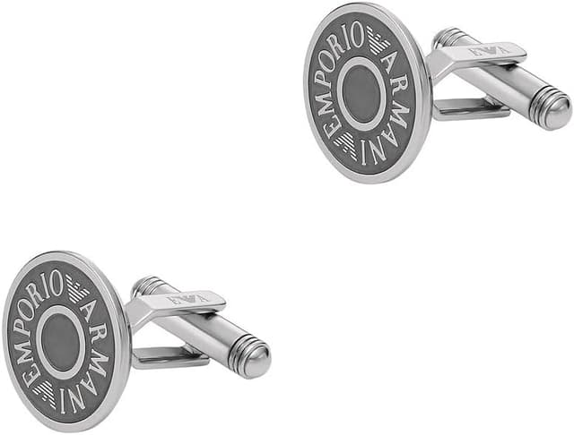 Thumbnail 2 de Emporio Armani Boutons de manchette en acier inoxydable
